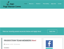 Tablet Screenshot of pmcmarine.com